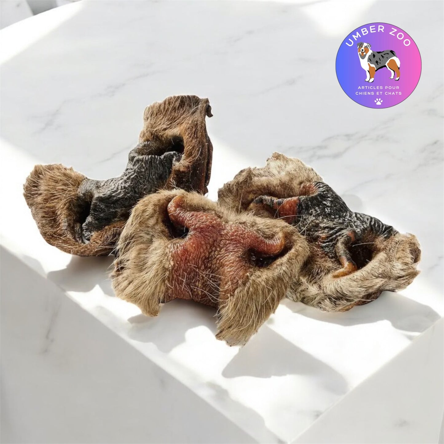 Museau de bœuf avec poils – 100 % naturel – À l’unité