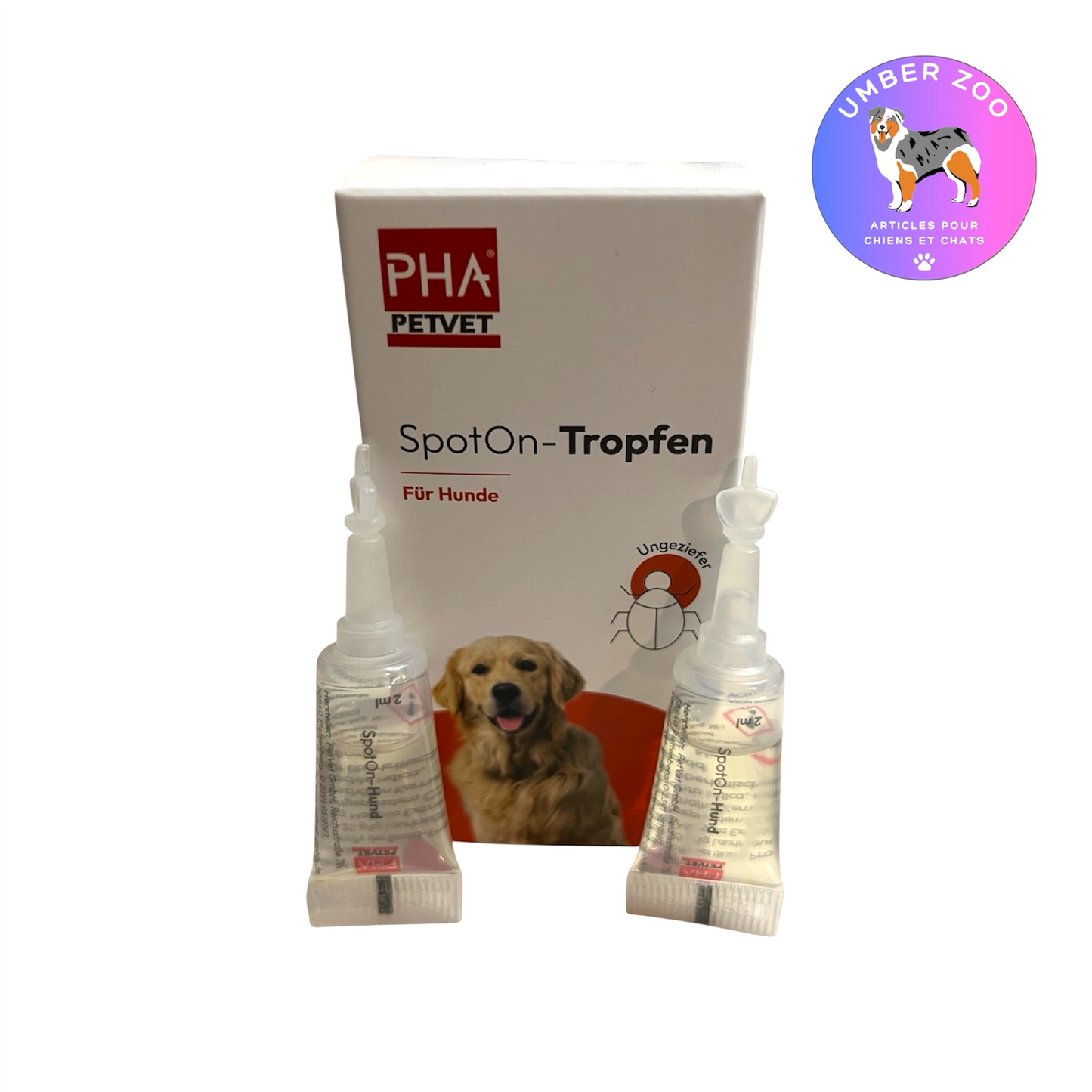 Pipettes Antiparasitaires Chien – Spot-On Anti Puces & Tiques | 2 x 2 ml