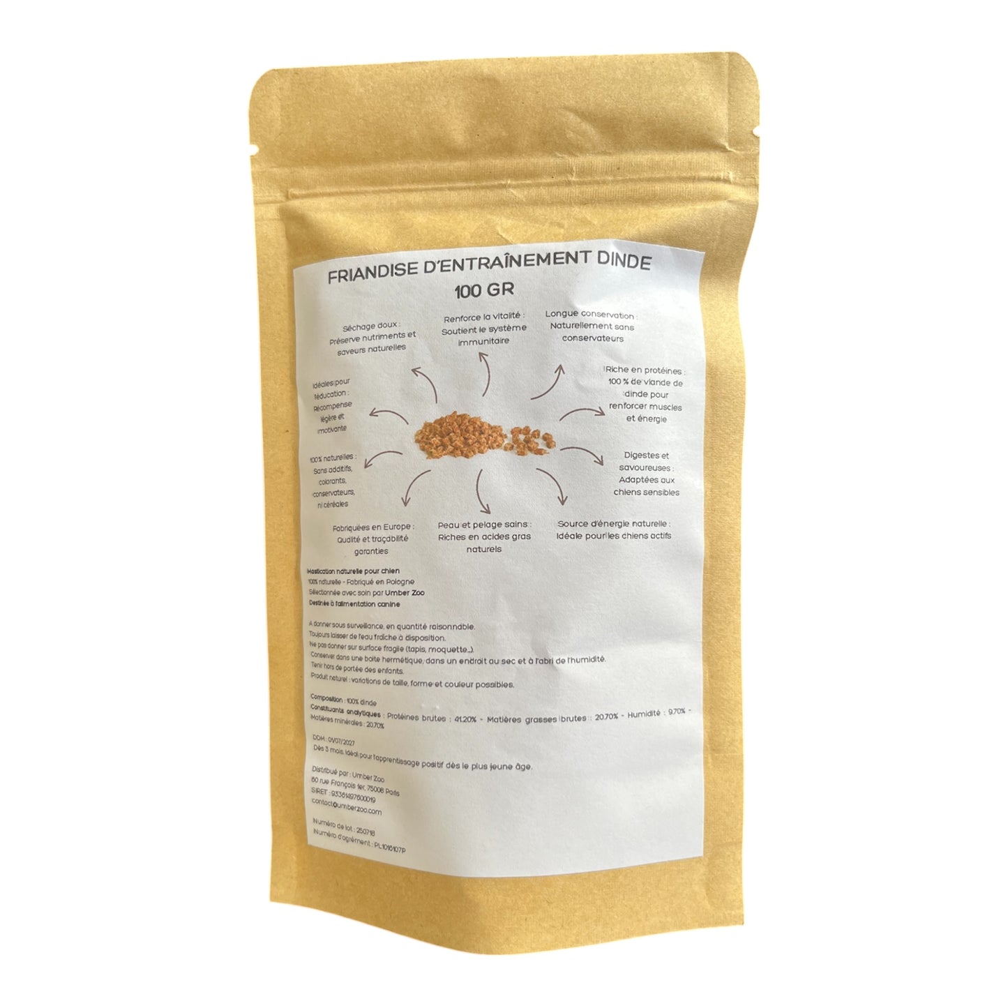 Friandises d’entraînement Dinde - Sachet 100 g