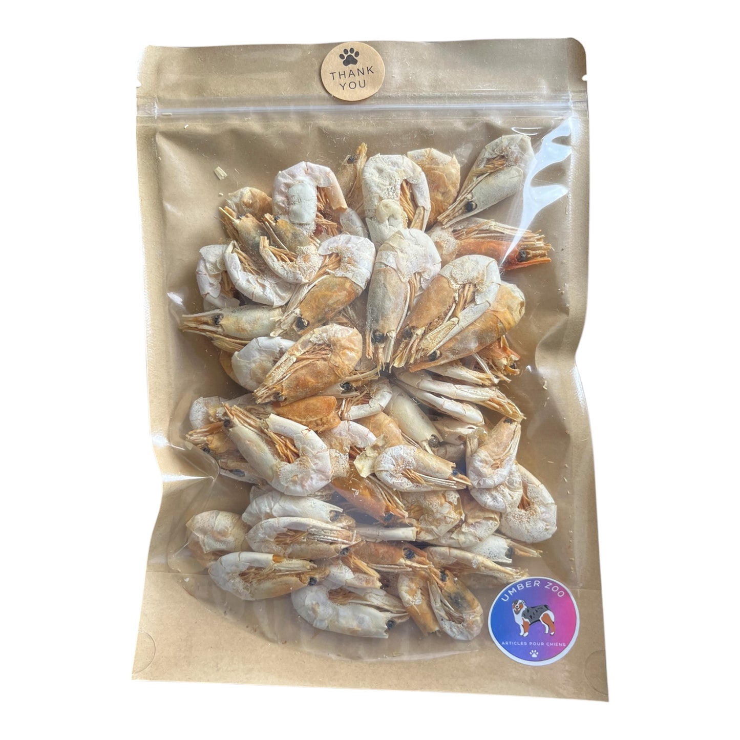 🦐 Crevettes Entières Séchées – Friandises 100% Naturelles pour Chien et Chat
