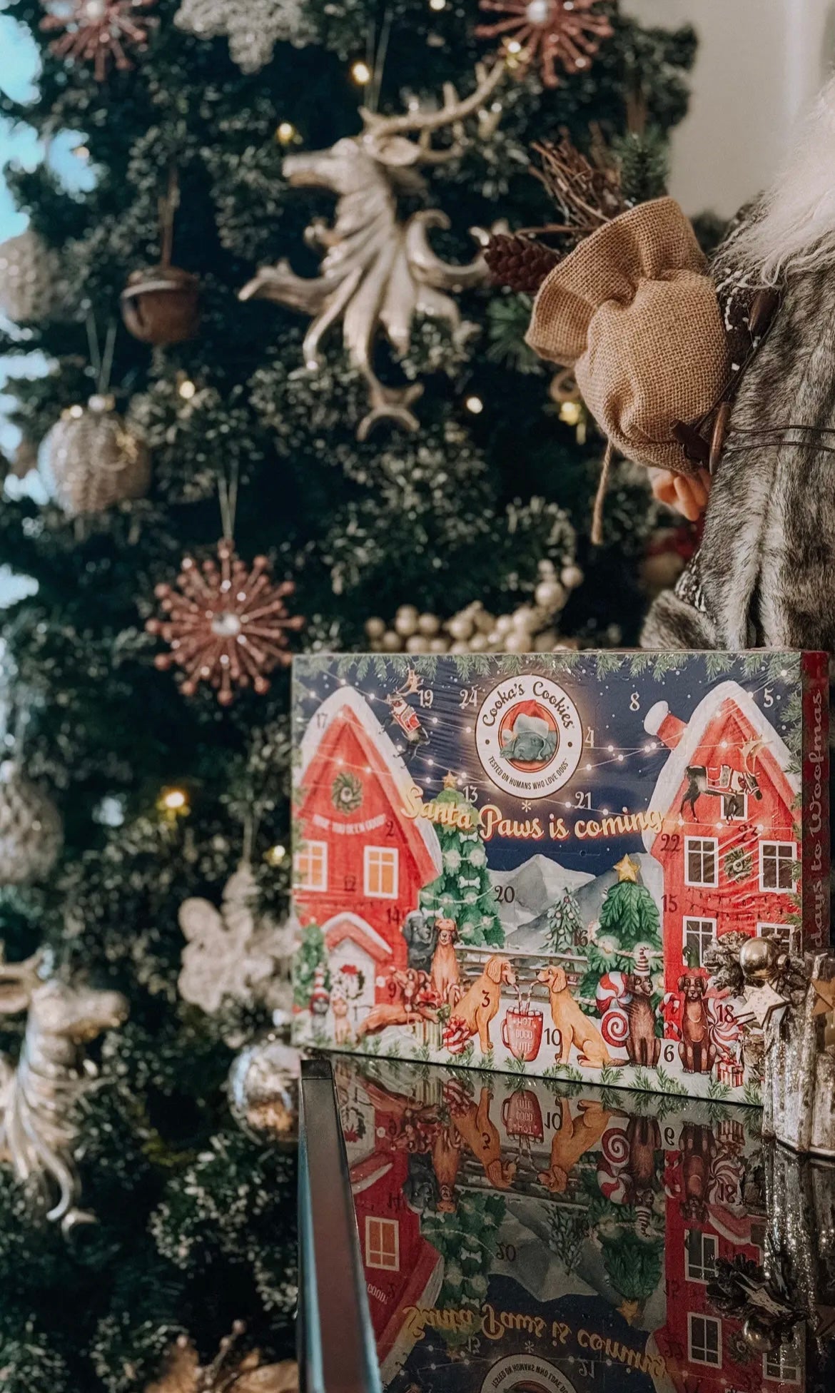 Calendrier de l’Avent pour Chiens Cooka’s Cookie – Édition Premium 24 Jours de Friandises Naturelles Woofmas