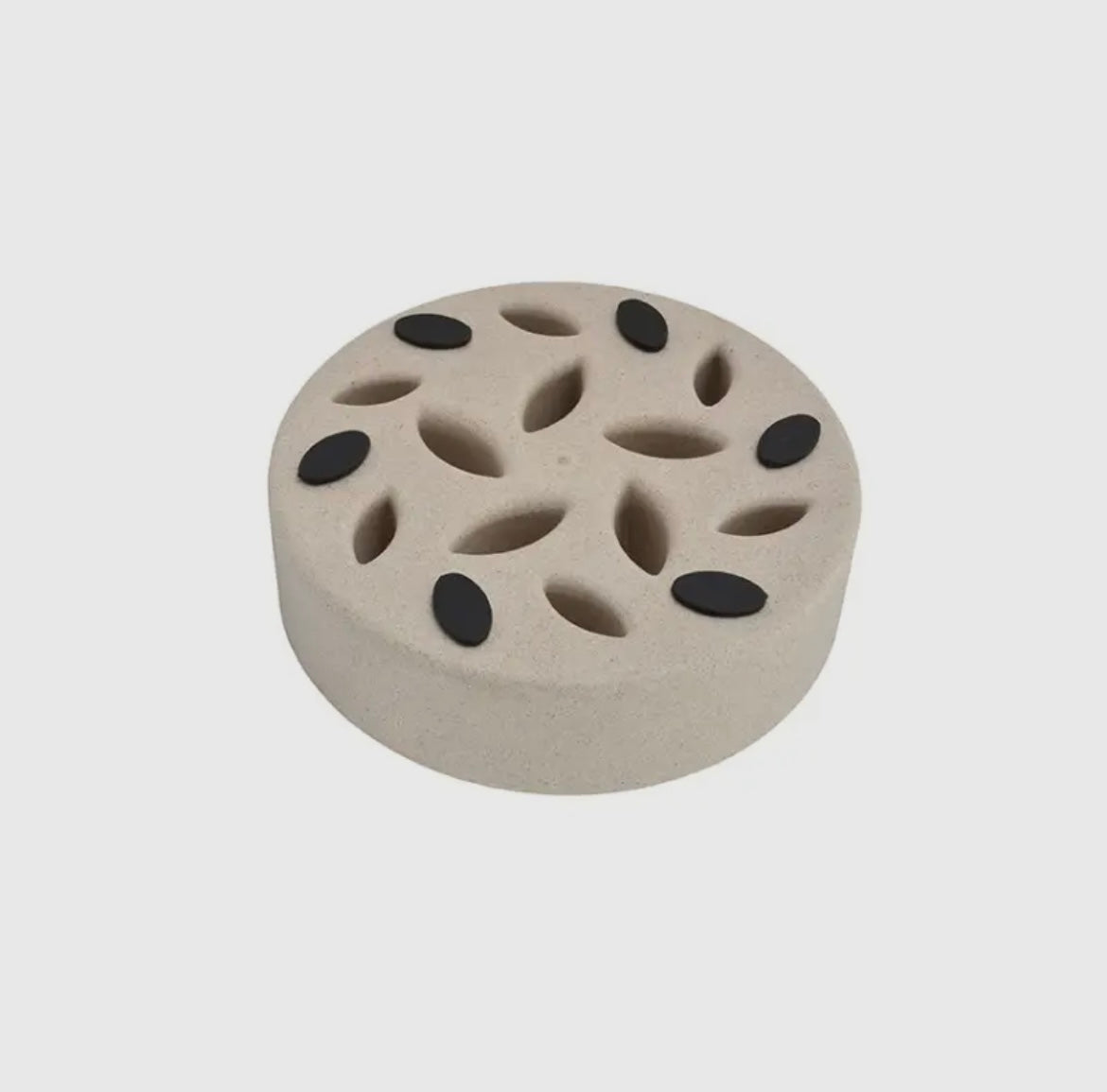 🐶 Gamelle anti-glouton en bambou – 17,5 cm de diamètre extérieur x 4,5 cm de hauteur – Antidérapante & Anti-Stress 🌿🐾
