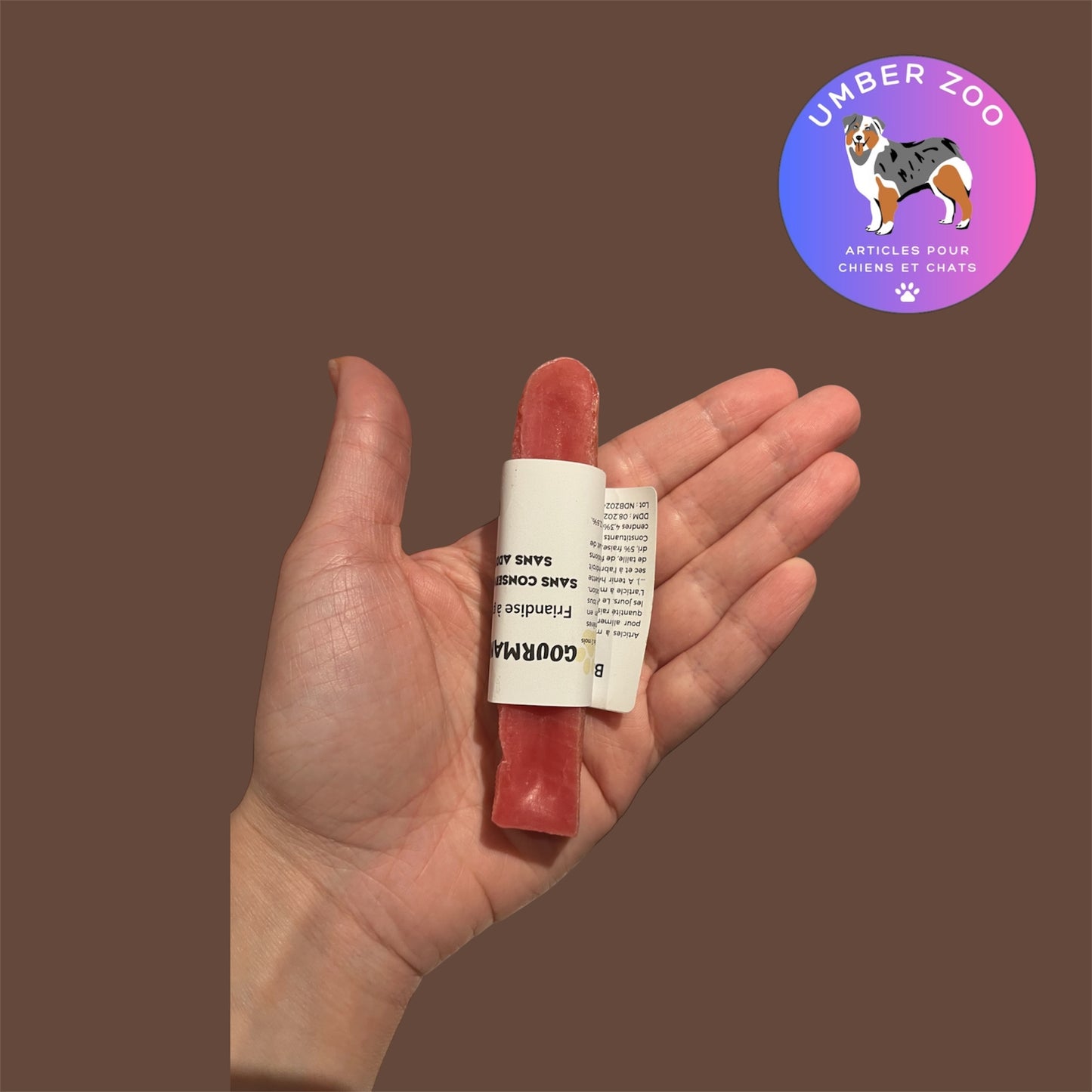 🍓🧀 Barre de fromage à la Fraise – Friandise 100% naturelle à mâcher pour chien 🐶