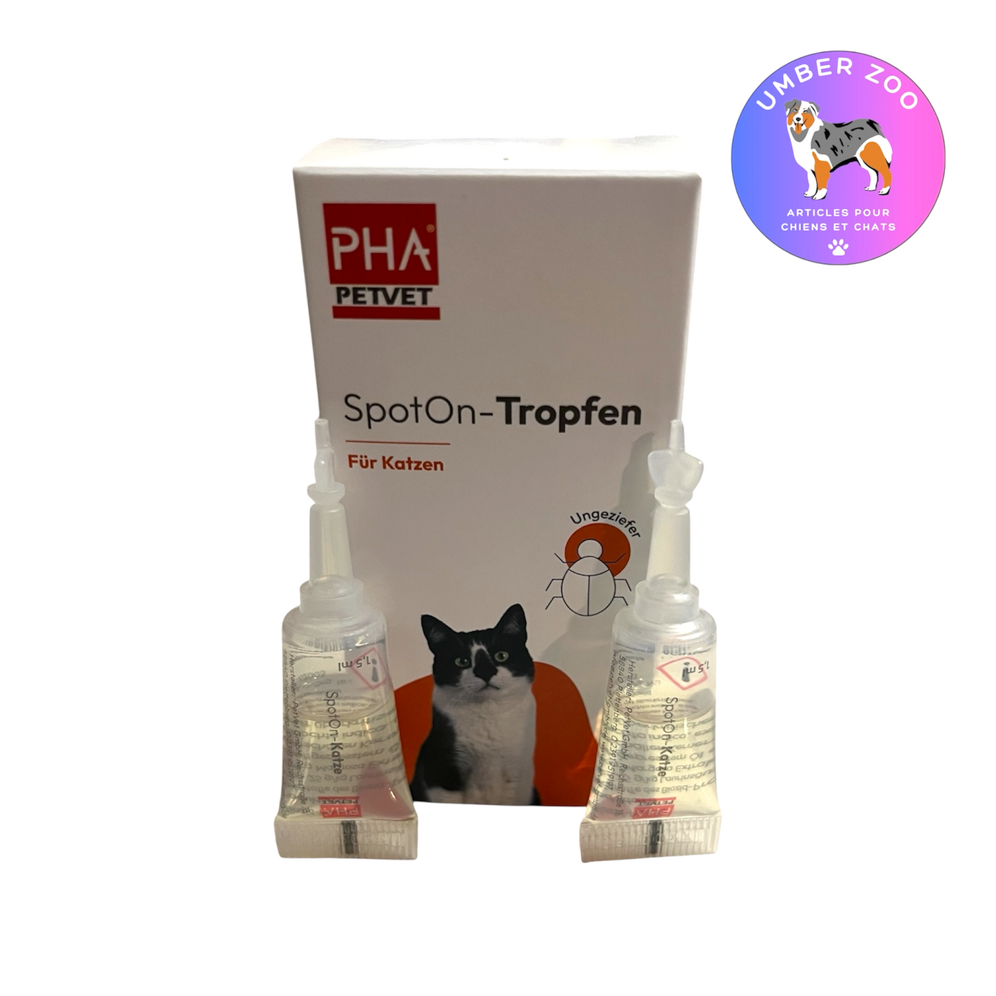 Pipettes Antiparasitaires Chat – Spot-On Anti Puces & Tiques | 2 x 1,5 ml