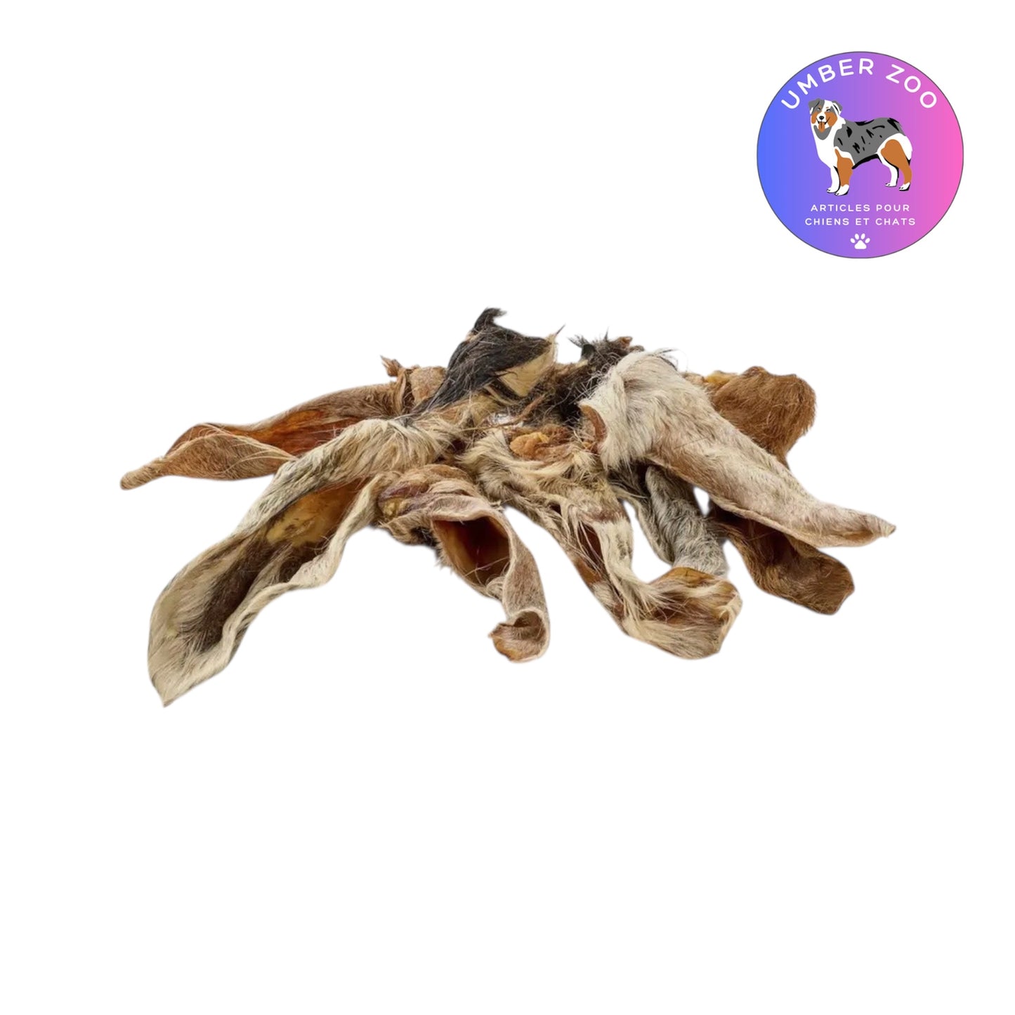 Oreille d’agneau avec poils pour chien – À l’unité