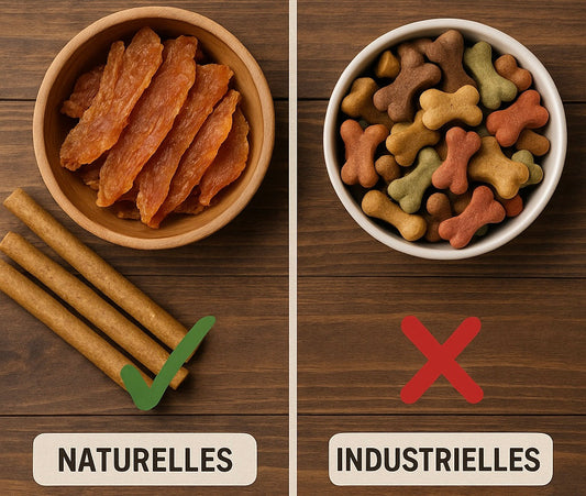 🐾 Pourquoi choisir des friandises naturelles plutôt que des friandises industrielles ?