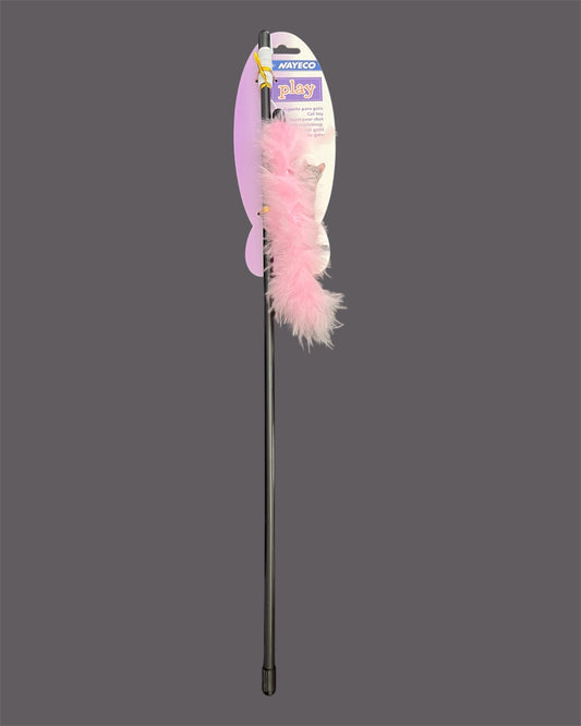 🐾 Tiges à Plumes Colorées pour Chats – 48 cm🐱