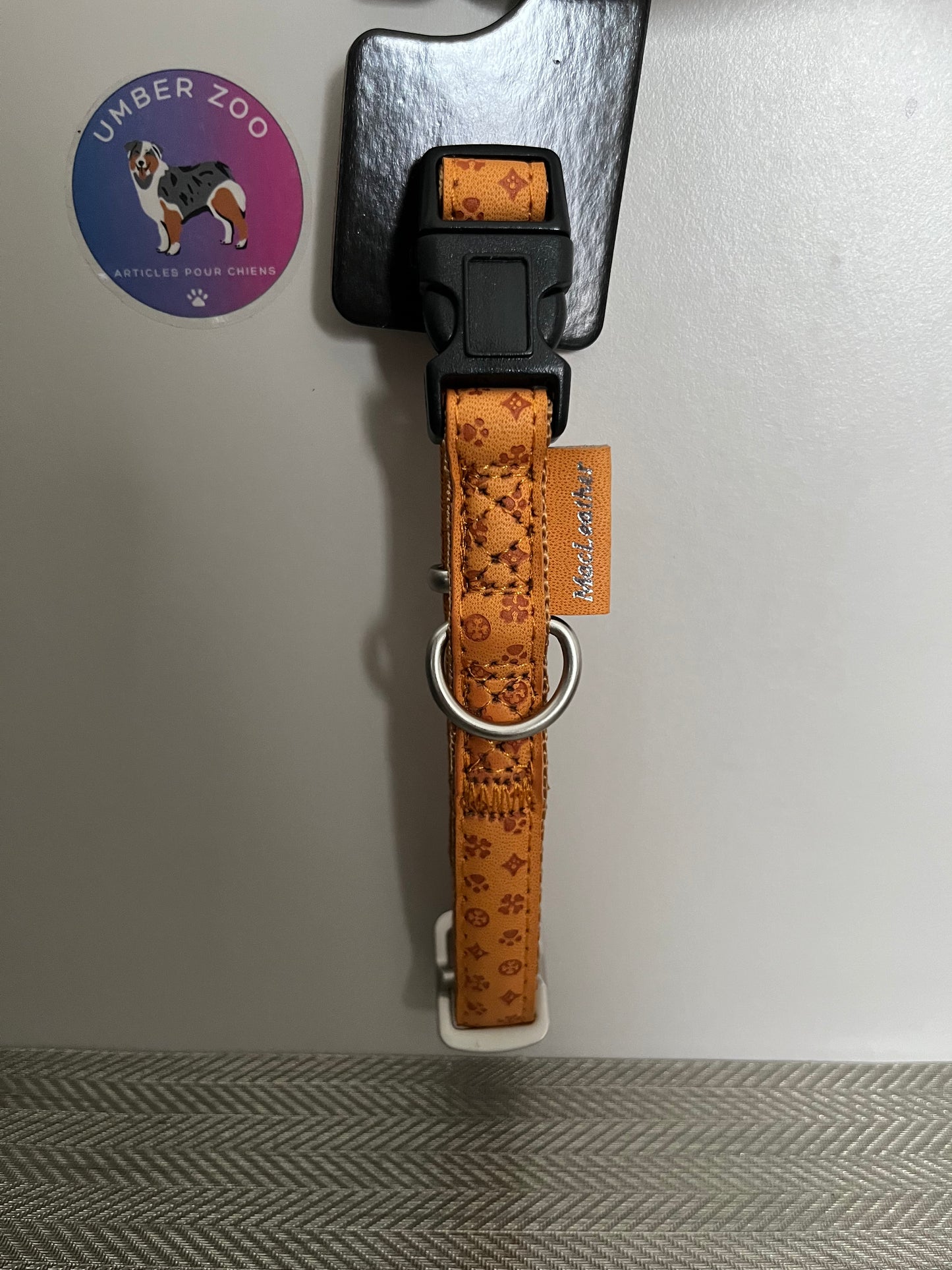 🐶 Collier Chien Confort & Style – Similicuir Rembourré ✨