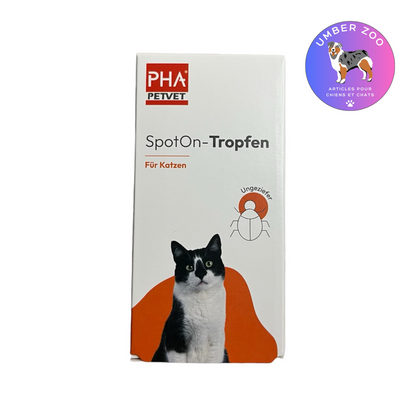 Pipettes Antiparasitaires Chat – Spot-On Anti Puces & Tiques | 2 x 1,5 ml