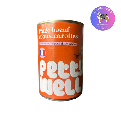 Pâtée au Bœuf pour Chien 400 g – Repas Complet Premium