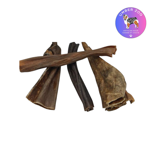 Stick de Peau de Cheval ≈ 18cm pour Chien – Mastication Naturelle Hypoallergénique – À l’unité