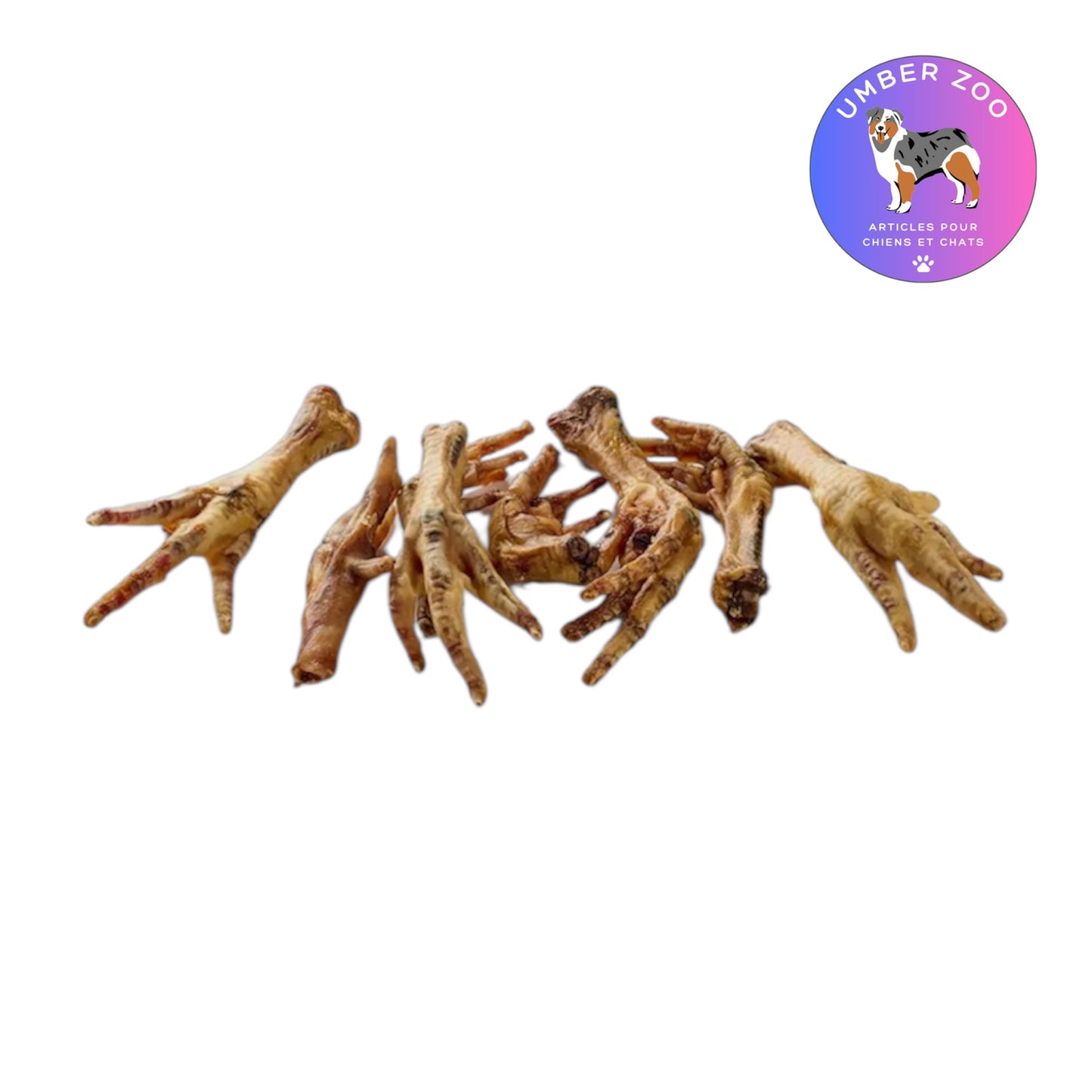 Pieds de poulet séchés pour chien – À l’unité