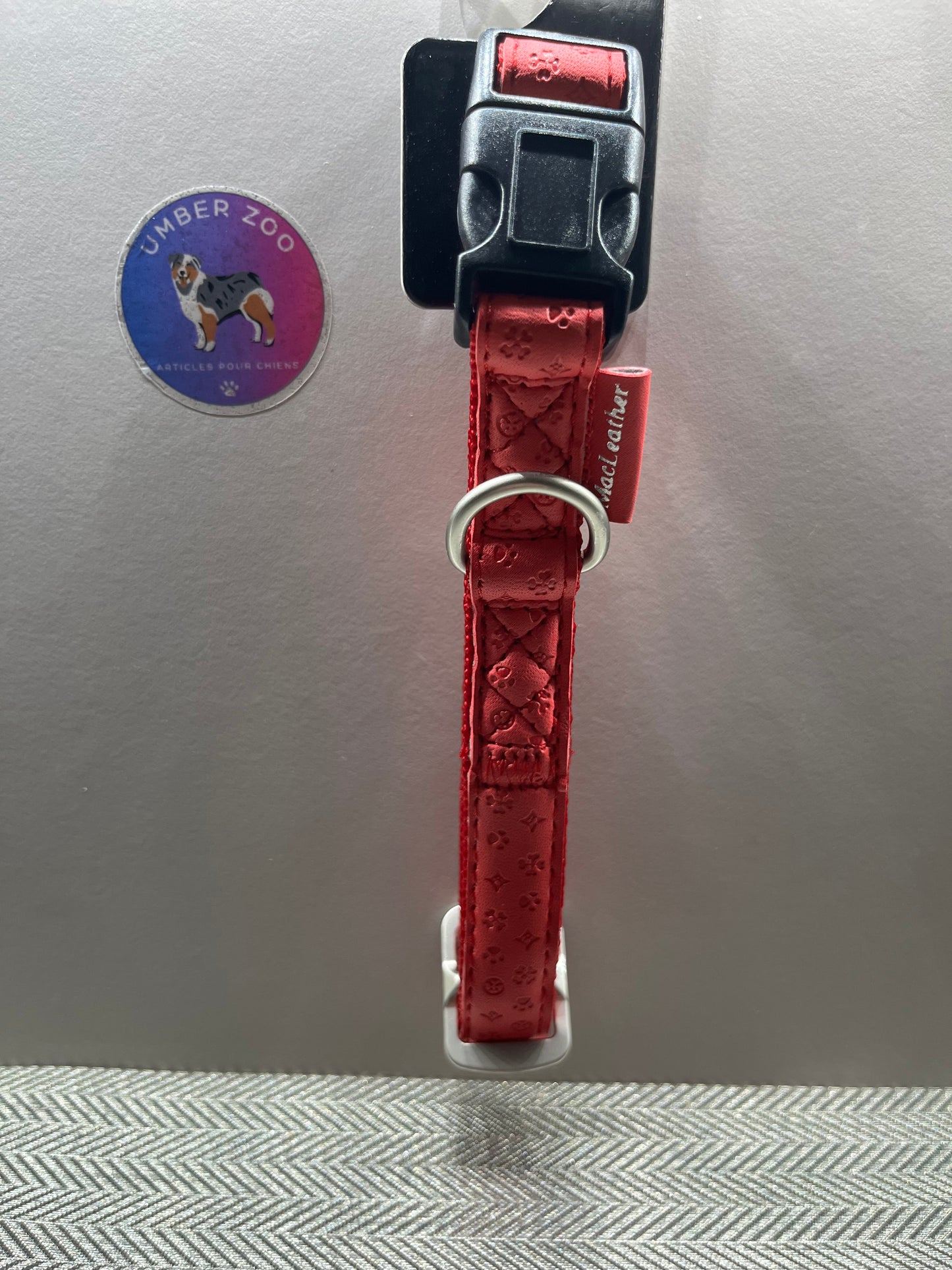 🐶 Collier Chien Confort & Style – Similicuir Rembourré ✨