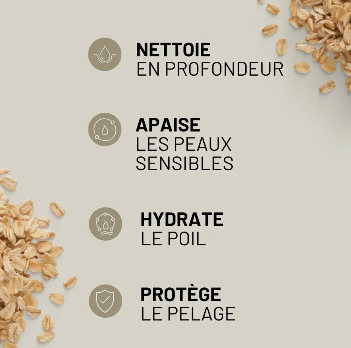 Shampoing chien Hypoallergénique PURALIA – Avoine & Calendula – 250 ml