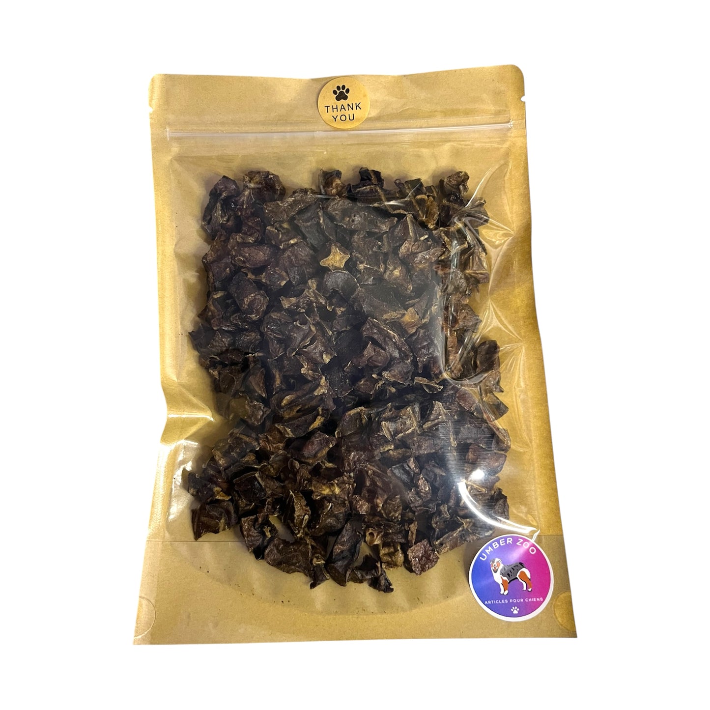 Minis cubes de poumon de bœuf pour chien – Friandises naturelles 100 g