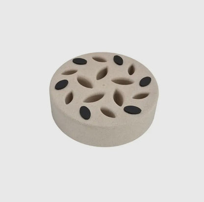 🐶 Gamelle anti-glouton en bambou – 17,5 cm de diamètre extérieur x 4,5 cm de hauteur – Antidérapante & Anti-Stress 🌿🐾