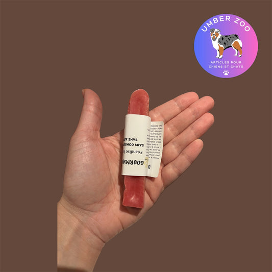 🍓🧀 Barre de fromage à la Fraise – Friandise 100% naturelle à mâcher pour chien 🐶