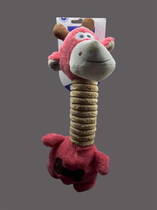🐾 Peluche Chien Long Animals – 35 cm – Cou Long & Son Amusant 🎶🧸