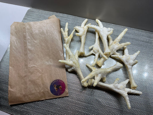 100g Pattes de Poulet Soufflées – 100 % Naturelles