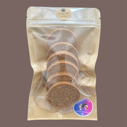 Disques croustillants au saumon – 100 % naturels – 100 g