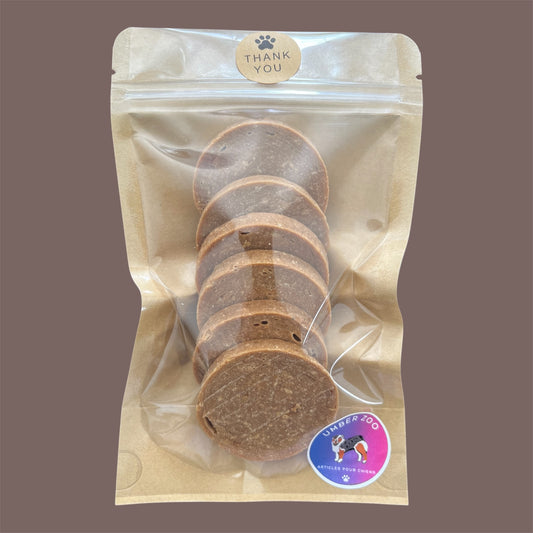 Disques croustillants au saumon – 100 % naturels – 100 g