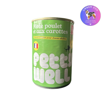 Pâtée au Poulet pour Chien 400 g – Repas Complet Premium