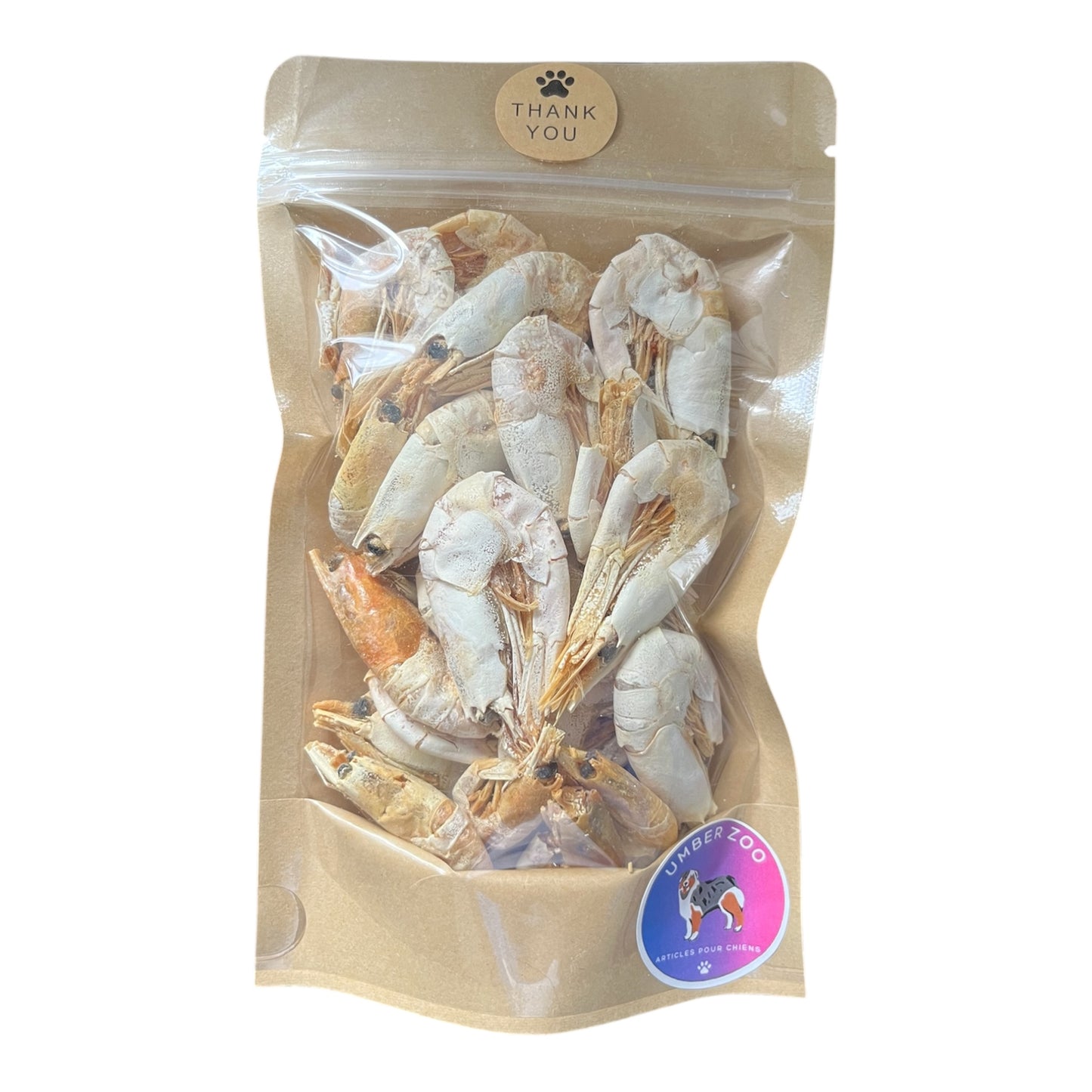 🦐 Crevettes Entières Séchées – Friandises 100% Naturelles pour Chien et Chat