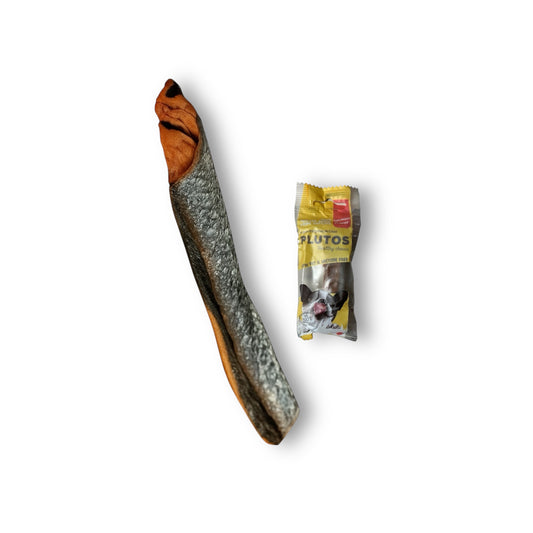 🐟 Pack Spécial Saumon – Chiens Petits à Moyens (Adultes) | Os à Mâcher + Peau de Saumon avec Chair – 100% Naturels