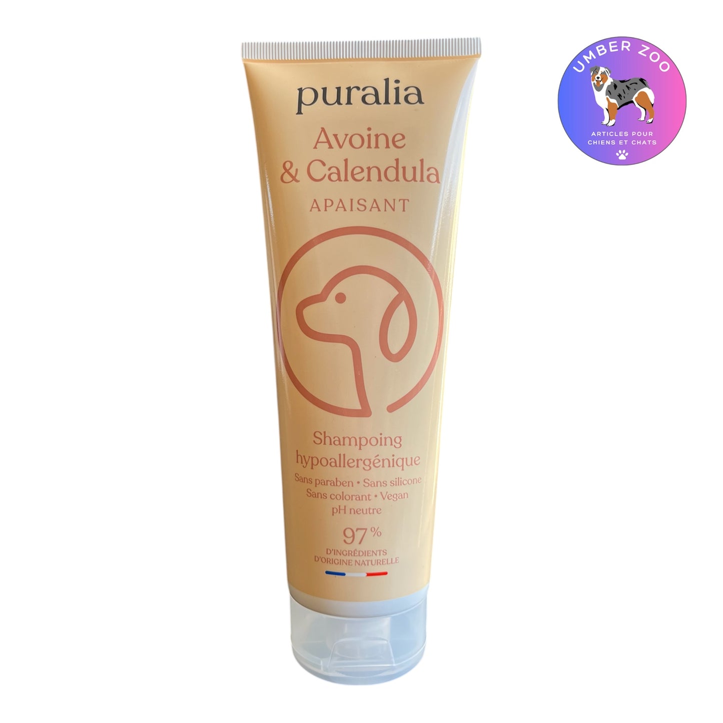 Shampoing chien Hypoallergénique PURALIA – Avoine & Calendula – 250 ml