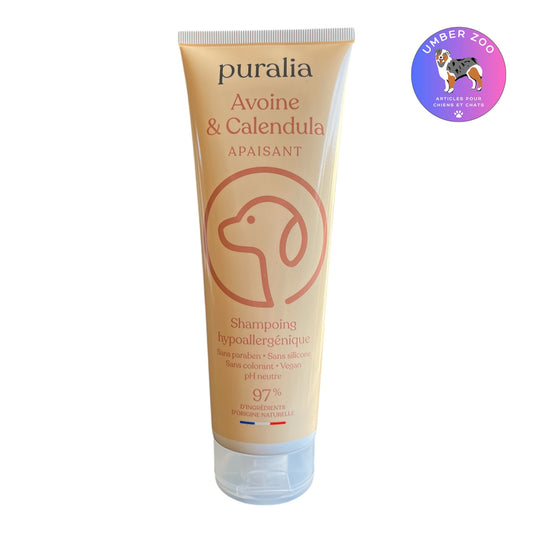 Shampoing chien Hypoallergénique PURALIA – Avoine & Calendula – 250 ml