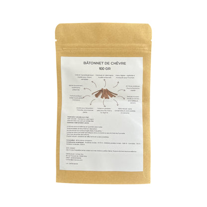 Bâtonnets de chèvre – 100 % naturels – 100 g (+/- 15 unités)